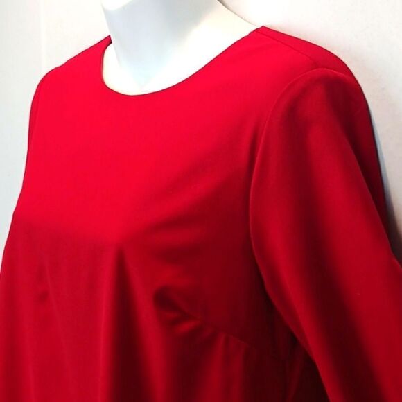 LULUS Made for me Cherry red flounce sleeve mini whimsigoth dress size small - Picture 5 of 13